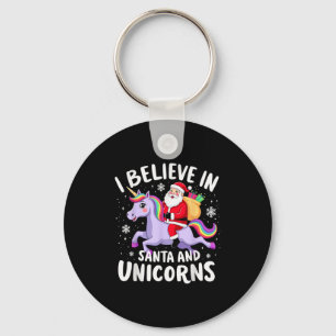 Llavero Los Unicornios Me Encantan De Que Creo En Santa Y