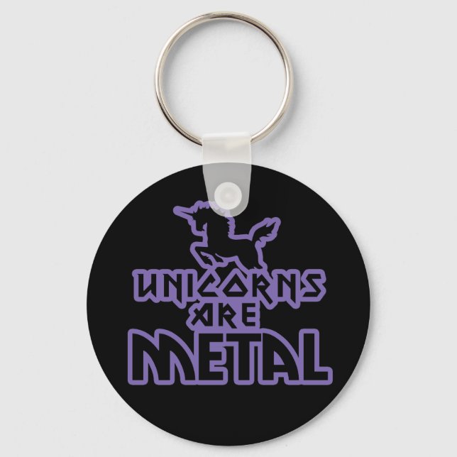 Llavero Los unicornios son Metalizado (Anverso)