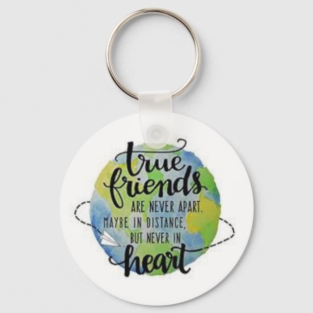 Llavero Los verdaderos amigos nunca separan el keychain (Anverso)