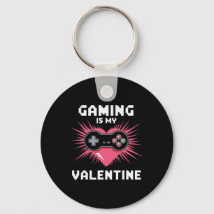 Llavero Los videojuegos son mi San Valentín, divertido jug