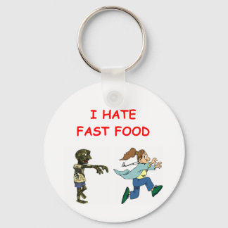 Llavero Los ZOMBIE odian la comida rápida