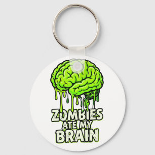 Llavero "Los Zombies Se Comieron Mi Cerebro" Divertido Hal