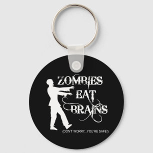 Llavero ¡Los zombis comen cerebros… no se preocupan, us