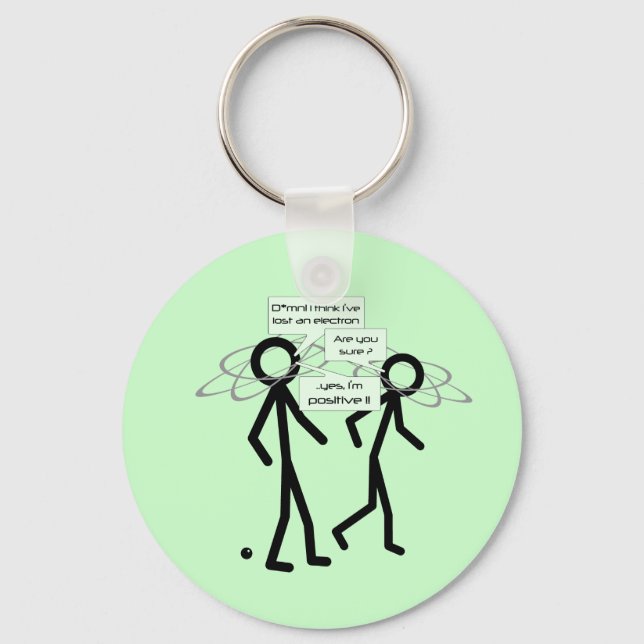 Llavero Losing An Electron joke - keychain (Anverso)