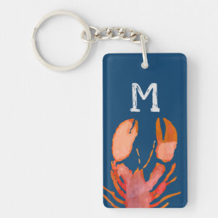 Llavero Lóster acuático monogramo náutico