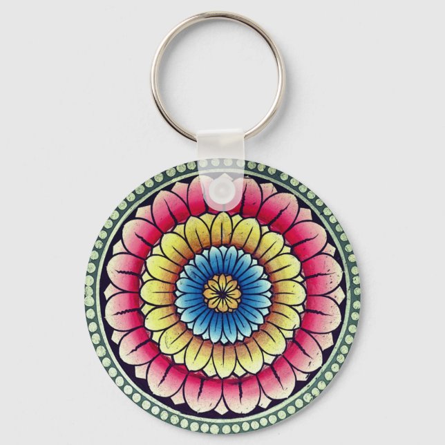Llavero Lotus Mandala (Anverso)