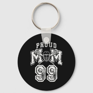 Llavero Loud Orgulloso Lacrosse Mom Number Player 99 Mama