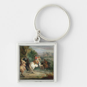 Llavero Louis XIV (1638-1715) que supervisa el cerco de un
