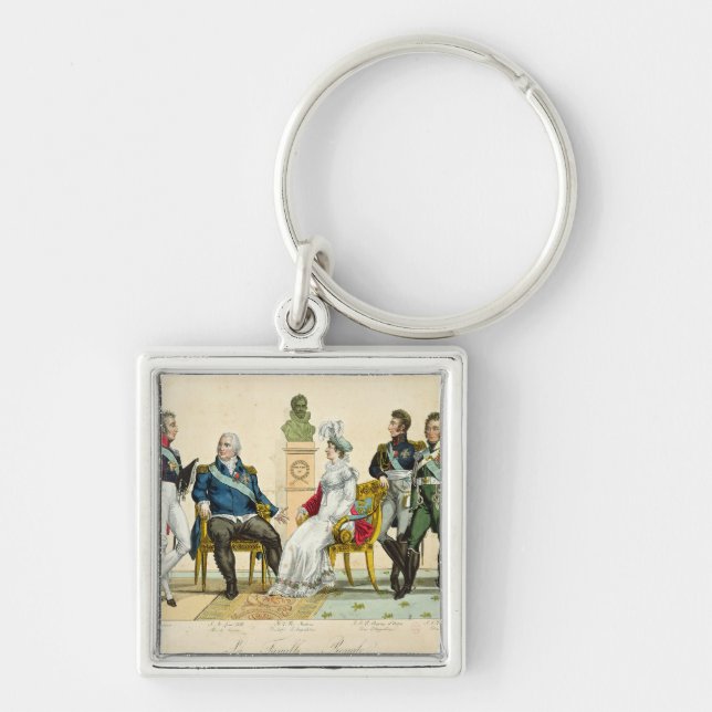 Llavero Louis XVIII y su familia (Frente)