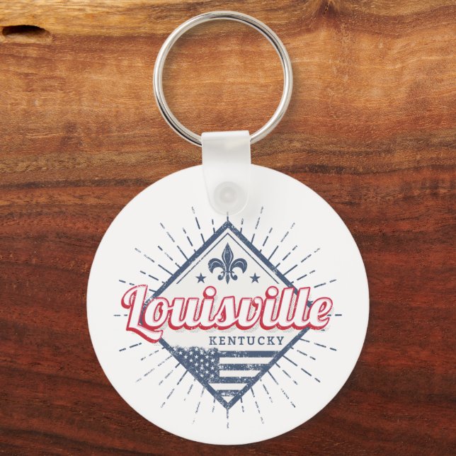 Llavero Louisville City Kentucky Estados Unidos Vintage US (Anverso)