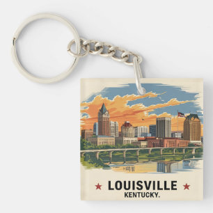 Llavero Louisville Kentucky USA Skyline