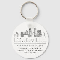 Louisville, KY Stylized Skyline | Lema Personaliza