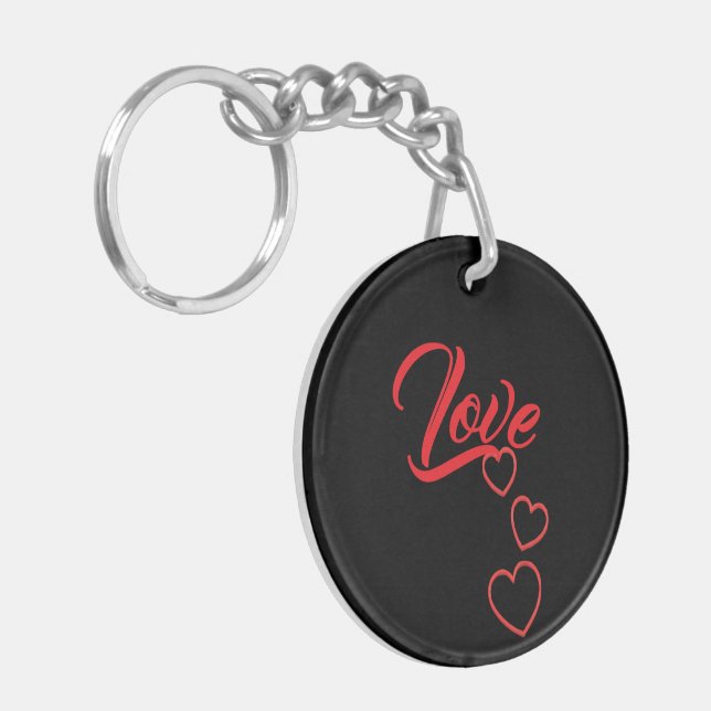Llavero Love Acrylic Keychain (Frente Izquierda)