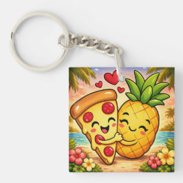Llavero Love at First Slice - Pizza Meets Pineapple