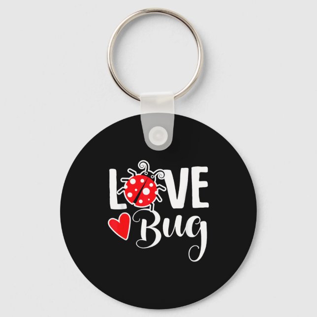 Llavero Love Bug Cute Valentine's Day Party Ladybug  (Anverso)