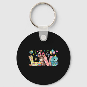 Llavero Love Bunny Donkey Easter Day Hunting Eggings Color