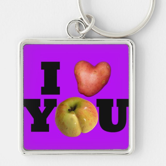 Llavero LOVE Colección I Love You Purple Keychain (Frente)