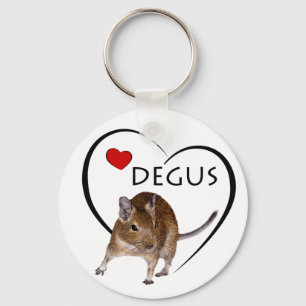 Llavero Love Degus Keyring