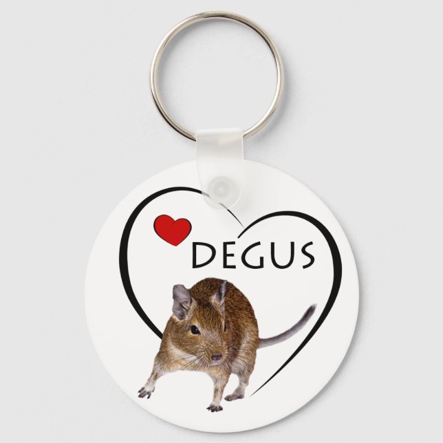 Llavero Love Degus Keyring (Anverso)