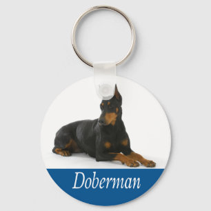Llavero Love Doberman Pinscher Puppy Dog Keychain