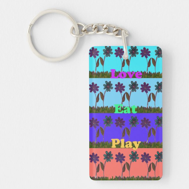 Llavero Love Ein Play Hakuna Matata Summer Floral Keychain (Frente)