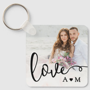 Llavero Love Elegant Script Pareja 2 Foto