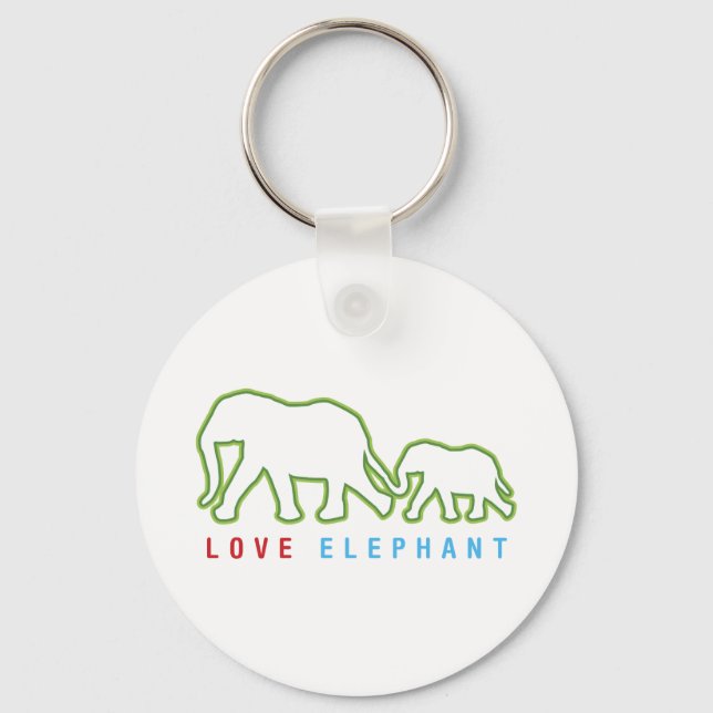 Llavero Love Elephant (Anverso)