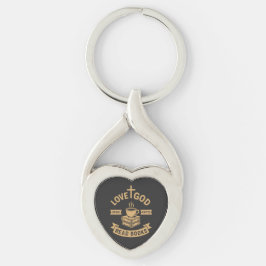 Llavero Love God Drink Coffee Read Books Christian