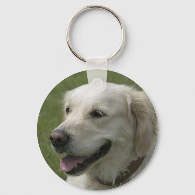 Llavero Love Golden Retriever Puppy Dog Keychain (Anverso)