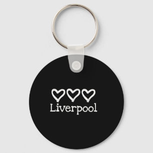 Llavero Love Heart Liverpool England 3 Rustic English Hear
