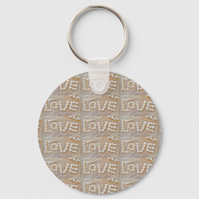 Llavero Love Heart Sea Shell Beach Hearts Seashells Summer (Anverso)