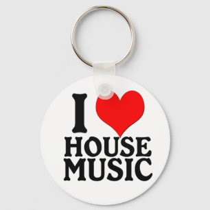 Llavero Love House Music Keychain