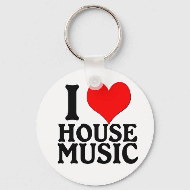 Llavero Love House Music Keychain (Anverso)