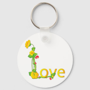Llavero Love in Yellow Flowers