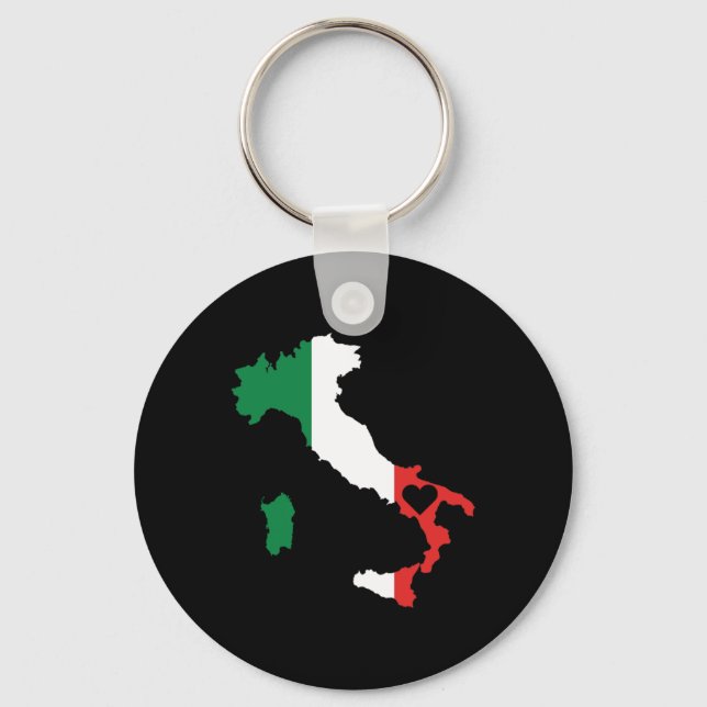 Llavero Love Italy Gift Italian Pride Heart (Anverso)