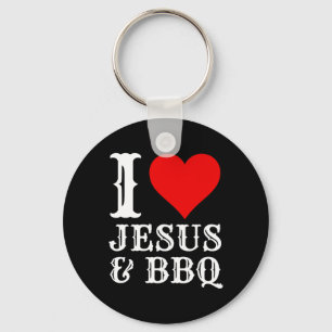 Llavero Love Jesus Bbq Orgulloso Christian Food Grill Smo