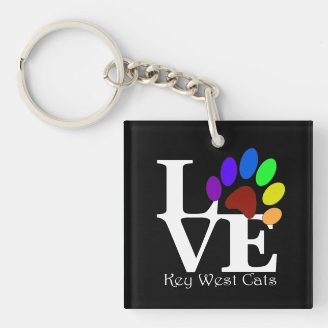 Llavero LOVE Key West Cats Keychain (Frente)