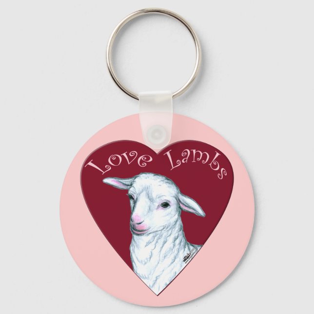 Llavero Love Lambs (Anverso)