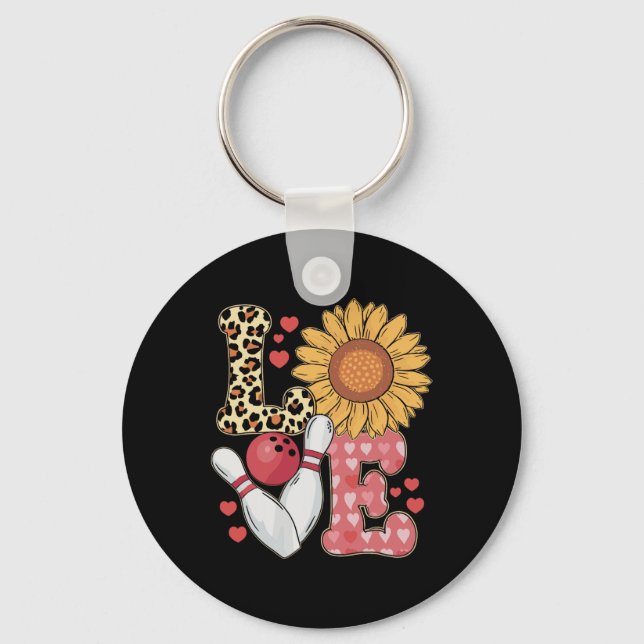 Llavero Love Leopard Sunflower Bowling Valentine Bowling P (Anverso)