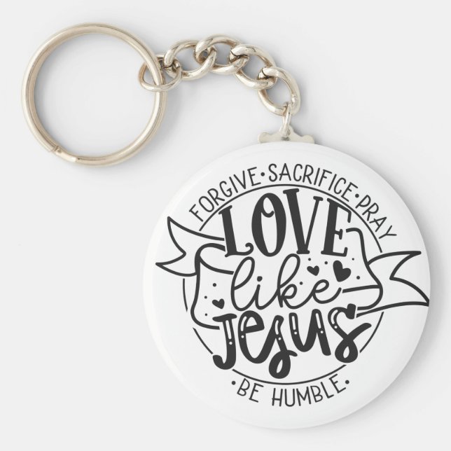 Llavero Love Like Jesus Keychain (Frente)