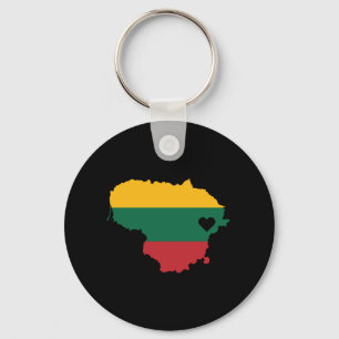 Llavero Love Lithuania Gift Lithuanian Pride Heart