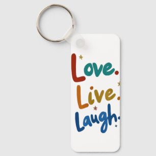 Llavero Love, Live, Laugh Aluminium Rectangle T-Shirt