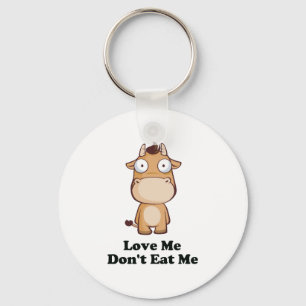 Llavero Love Me t Eat Me Cow Design