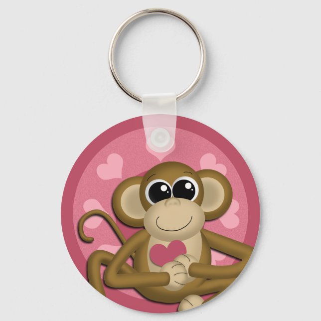 Llavero Love Monkey : Keychain (Anverso)