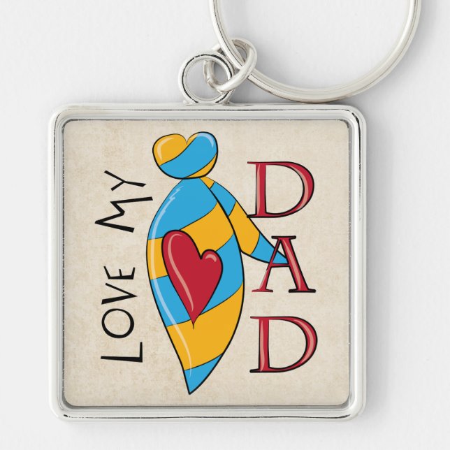Llavero Love My Dad Keychain (Frente)