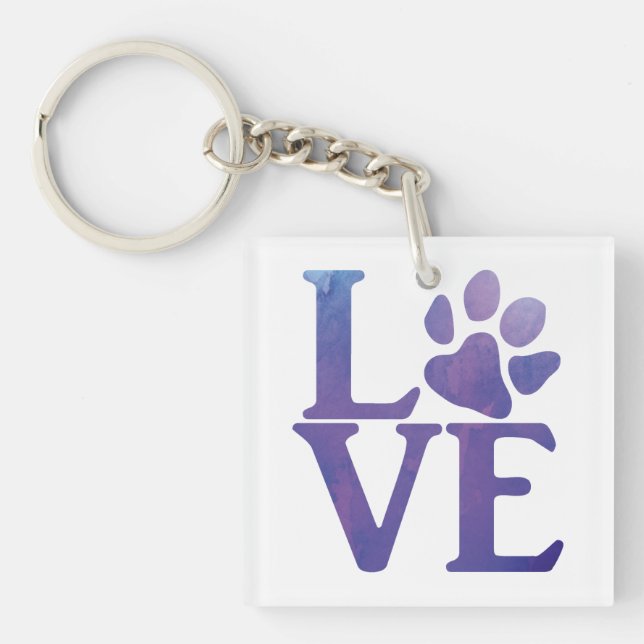 Llavero Love Paw Classic Purple (Frente)