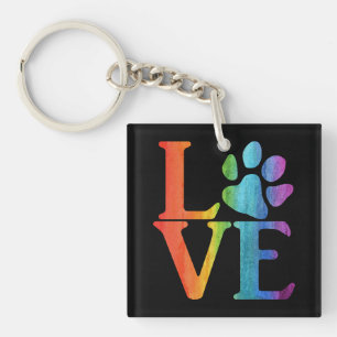 Llavero Love Paw Classic Rainbow
