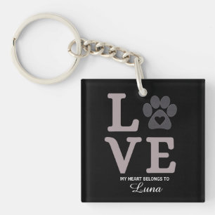 Llavero Love Paw – Mi corazón pertenece a Luna