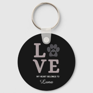 Llavero Love Paw – Mi corazón pertenece a Luna
