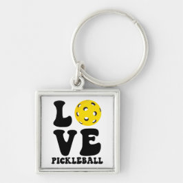 Llavero Love Pickleball Retro